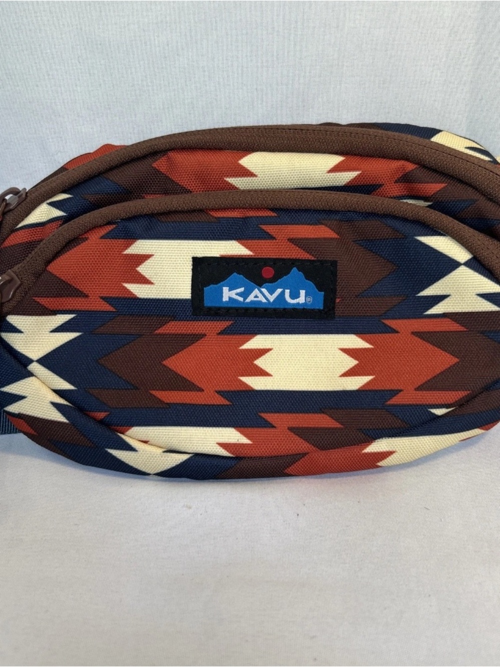 KAVU Spectator Fanny Pack Belt Bag Western Aztec Hiking Camping Errands